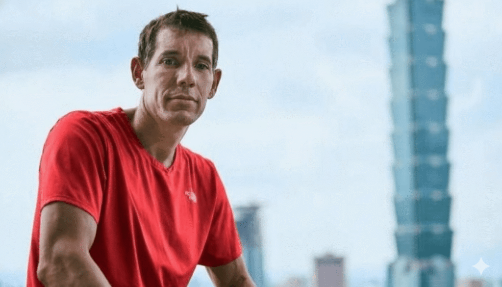 Alex Honnold escalando Taipei 101 free solo 2026